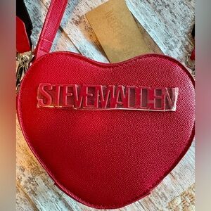 NEW w/Tags Steve Madden Brosi Crimson Red Crossbody Purse Valentine's Day